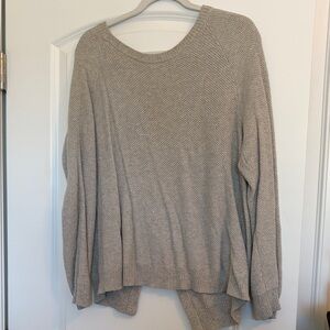 Madewell Women's Light Gray Crew Neck Sweater